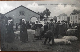 9 Quimperlé  Embarquement De Porcs à La Gare - Quimperlé