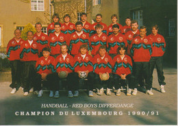 DIFFERDANGE - HANDBALL - RED BOYS - CHAMPION DU LUXEMBOURG 1990/1991 - Differdange