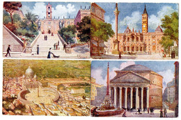 Italie--ROME--illustrateur R. Raimondi--Lot De 6 Cartes Anciennes (monuments Divers)..........à  Saisir - Sammlungen & Lose