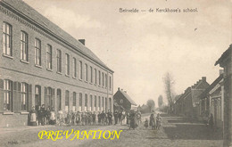 BEIRVELDE - De Kerckhove's School - Carte  Très Animée Et Circulé En 1907 - Lochristi