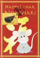 10A :  Carte Maximum Card Singapore - Chinese New Year Zodiac Rat, Mouse FDI Pictorial Cancel - Nouvel An Chinois