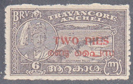 INDIA  -COCHIN   SCOTT NO 01  MINT HINGED   YEAR  1949  PERF 12 - Poontch