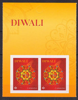 2021 Canada Religion Festival Diwali Middle Pane From Booklet MNH - Pagine Del Libretto