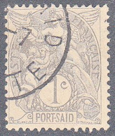 FRANCE--PORT SAID  SCOTT NO 18  USED  YEAR  1902 - Used Stamps