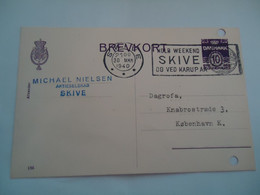 DENMARK BREVKORT    1940    SKIVE    2 SCAN - Cartoline Maximum