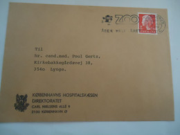 DENMARK COVER 1979  POSTMARK ZOO - Cartes-maximum (CM)