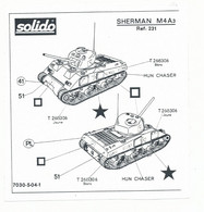 PLAN DE POSE  SHERMAN - Altri & Non Classificati