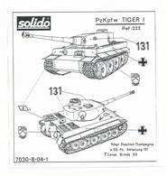 PLAN DE POSE  TIGER - Autres & Non Classés