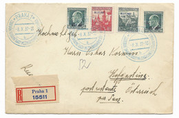 RACCOMANDATA DA PRAGA A HOFGASTEIN - 8.10.1937. - Covers & Documents