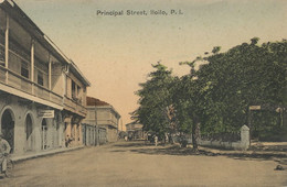 Principal Street Iloilo Hand Colored . American Restaurant - Philippines