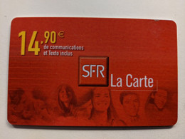 TELECARTE FRANCE TELECOM   SFR LA CARTE - Operadores De Telecom