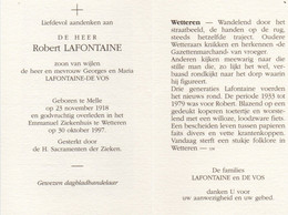 ROBERT LAFONTAINE MELLE WETTEREN DAGBLADHANDELAAR FIETS VELO - Religion & Esotérisme