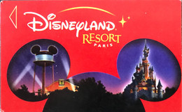 FRANCE  -  DisneyLAND RESORT Paris -  Rouge - Passeports Disney