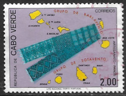 Cabo Verde – 1980 Textile Crafts 2.00 Used Stamp - Cap Vert