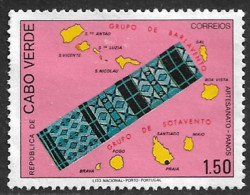 Cabo Verde – 1980 Textile Crafts 1.50 Used Stamp - Cap Vert