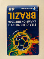 TELECARTE     BRESIL BRASIL TELEMAR COUPE MONDIAL CLUB FIFA 2000 - Autres - Amérique