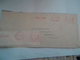 DENMARK COVER 1951    STAMPED  AND MACHINE STAMPS LONDON - Maximum Cards & Covers