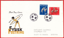 NORWAY FDC 1970 «physical Education» NK# 664/65 - Mi# 617/18 Cacheted Cover - Briefe U. Dokumente