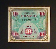 France 1944: Allied Occupation 10 Francs - 1944 Flagge/Frankreich