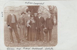 A883) Altes ORIGINAL FOTO - HOFFMANN LANGENDORF  - Goosses Heigl Chatelanat Schlutz Gel. HANNOVER 1905 - Fotografia
