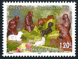 POLYNESIE 2001 - Yv. 655 **   Faciale= 1,01 EUR - Crèche Polynésienne  ..Réf.POL26508 - Nuevos