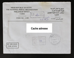 Egypte Lettre Du Caire En Franchise Recommandée Pour La France - 2004 - Cartas & Documentos