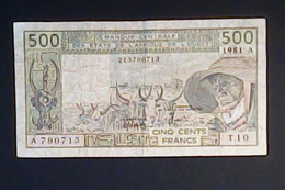 West African States 1981: 500 Francs - West-Afrikaanse Staten