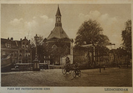 Leidschendam (ZH) Plein Met Prot. Kerk 1928 - Leidschendam