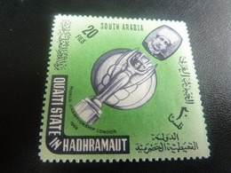 Qu'aiti State In Hadhramaut - World Championship London - Val 20 Fils - Vert Et Violet - Neuf - Année 1966 - - 1967 – Montréal (Canada)