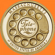 USA 1 Dollar 2020 P, Innovation-Massachusetts - Dial Of An Early Rotary Telephone, KM#716, Unc - 2000-…: Sacagawea