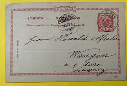 15818 - Entier Postal Staufen 2.11.1893 Pour Wangen Suisse - Brieven En Documenten