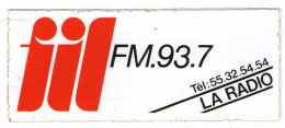 AUTOCOLLANT    RADIO  FIL FM 93.7 - Adesivi
