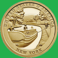 USA 1 Dollar 2021 D, Innovation-New York - Packet Boat, KM#New, Unc - 2000-…: Sacagawea
