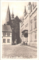 BÜTZOW Mecklenburg Rathaus + Kirche Mutter Mit Kind Auf Dem Arm Fotokarte Gelaufen 5.12.1929 - Bützow