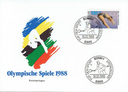 Germany - Mi-Nr 1355 FDC (h427)- - Kunst- Und Turmspringen