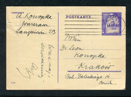 Generalgouvernement / 1941 / Postkarte Mi. P 12/01 Gestempelt (6163) - Occupazione 1938 – 45