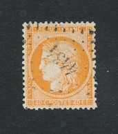 FRANCE Cérès 40c Orange YT N°38 Oblitération PC4434 Bureau Suppl. - Indice 20 - 1870 Siège De Paris