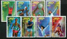 Nevis 1992 Olympic Games, Barcelona Set CTO Used (SG 660-667) - St.Kitts And Nevis ( 1983-...)