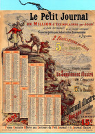 Magnifique Calendrier 1892 édité Par Le Petit Journal. Chromo Chromolithographie. Paysage De Montagne, Alpinistes. - Grand Format : ...-1900