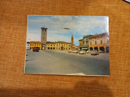 CARTOLINA  CANNETO SULL'OGLIO PIAZZA G. MATTEOTTI - PANORAMA- (MN) NUOVA NON VIAGGIATA - Monza