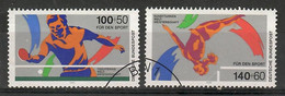 BRD 1989  Mi.Nr. 1408 / 09 , Tischtennis-Weltmeisterschaften / Kunstturnen - Gestempelt / Fine Used / (o) - Usati