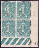 FRANCE N°362* TYPE SEMEUSE COIN DATE DU 3/2/1938 - 1930-1939