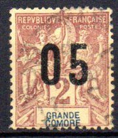 Grande Comore : Yvert N° 20A; Variété Chiffres Espacés - Oblitérés