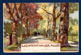 Gruss Aus Baden - Baden. Lichtenthaler Allee. Kunstlerkarte N°. 22. Graf.  1901 - Graf, Marte
