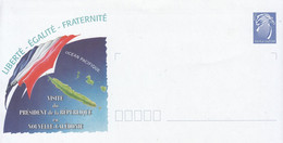 Nouvelle Calédonie-Entier Postal Prêt à Poster-Visite Du Président De La République En Nouvelle Calédonie - Unused Stamps