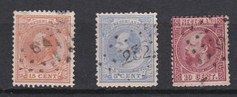 Lt0417 PAYS BAS Whillem III 3 Valeurs  (O) Used - Used Stamps