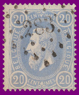 N°31- Belle Oblitération à Points - P. N°283  "OSTENDE" - 1883 Leopoldo II