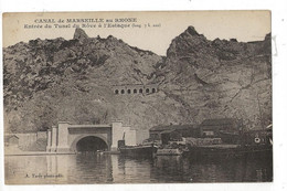 Marseille (13) : L'entrée Du Canal De Marseille Au Rhône Tunel Du Rôve à L'Estaque En 1910 PF. - L'Estaque