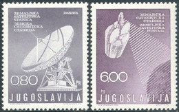 Jugoslawien, 1974, (Mi.Nr.1565/6), Erdfunkstelle Jugoslawiens ** - Unused Stamps
