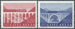 Jugoslawien, 1976, (Mi.Nr.1638/9), Eisenbahnlinie Belgrad-Bar ** - Unused Stamps